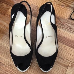 Dark brown Christian Louboutin shoes